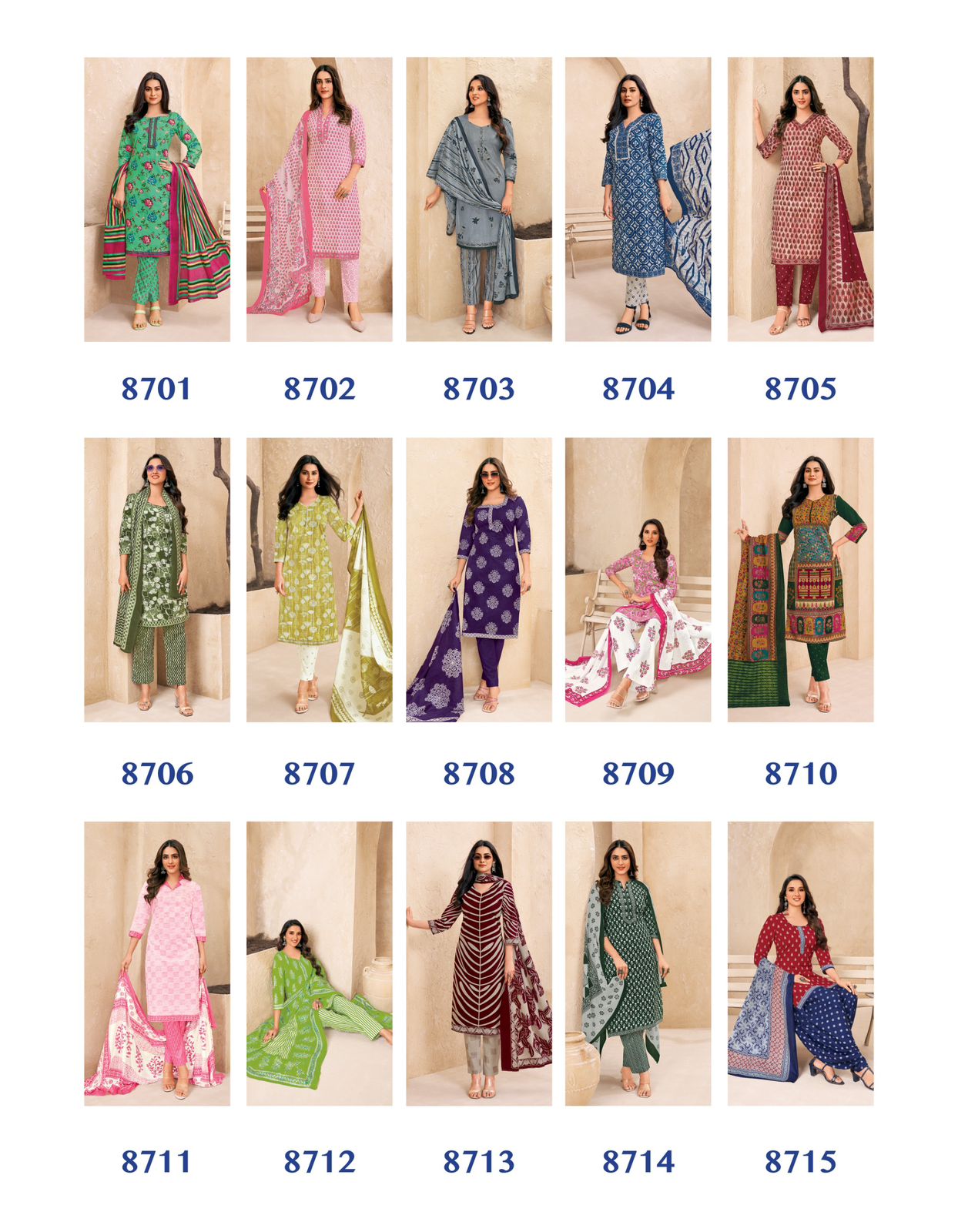 Miss India Vol 87 By Deeptex Cotton Printed Dress Material Wholesale Price In Surat

